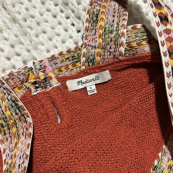 Madewell Tank with Embroidered Straps - Picture 3 of 5